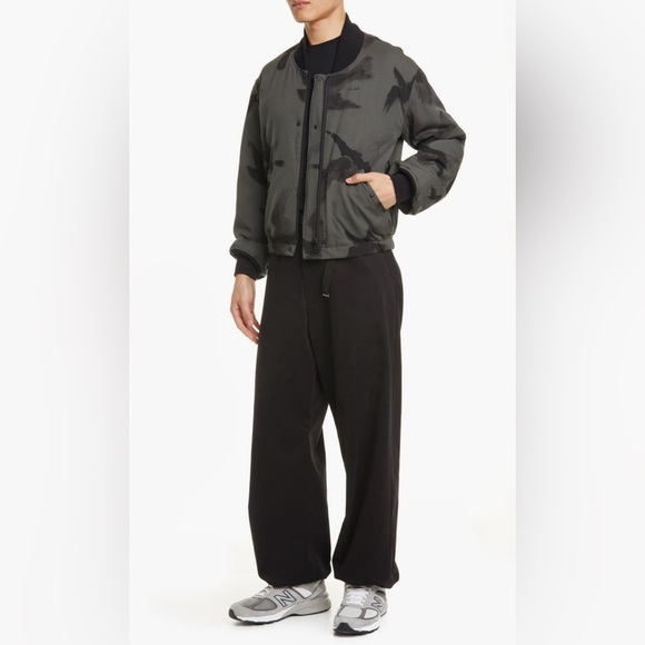 Sasquatchfabrix Crow Print Wool Bomber - Picture 5 of 9